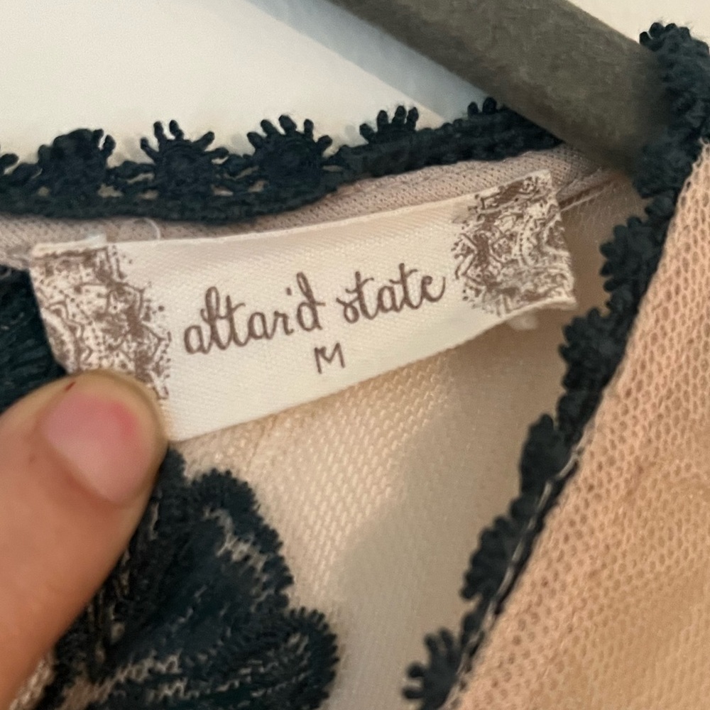 Altard State Green Lace Embroidered Mesh Dress - Picture 3 of 4